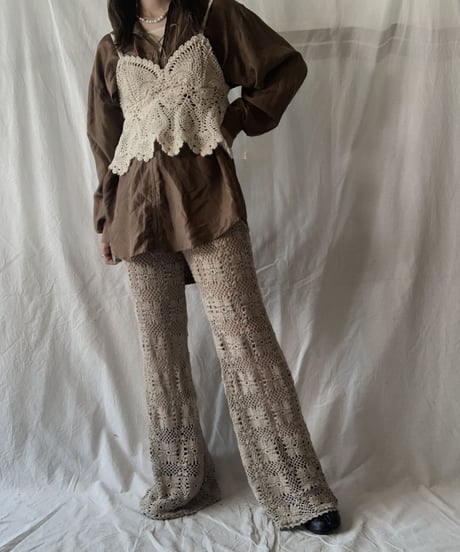 【RE;CIRCLE】 RE Crochet Pants② / 210611-015