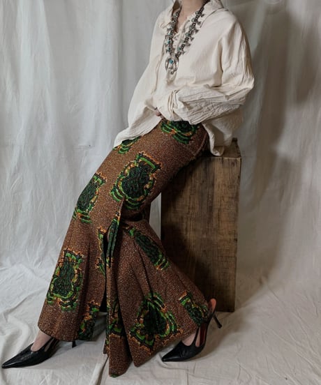 【USED】 African Batik Skirt③/210428-010