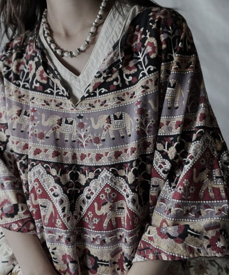 【USED】  Ethnic L/S Top/210921-041
