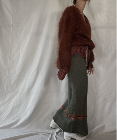 【USED】    Mohair Knit Top/211216-021