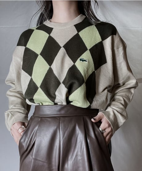 【USED】 LACOSTE Acrylic Knit ① / 220111-006