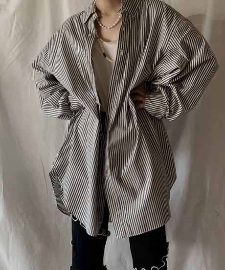 【USED】 Ralph Lauren Stripe Shirt/210414-009
