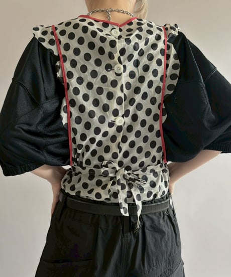 【USED】 Dot Pattern Euro Apron / 260321-001