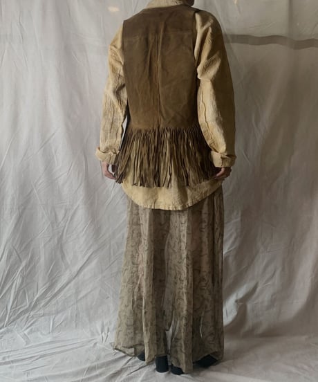 【RE;CIRCLE】Tie Dye Dyeing  Mexican shirt② /210226-008