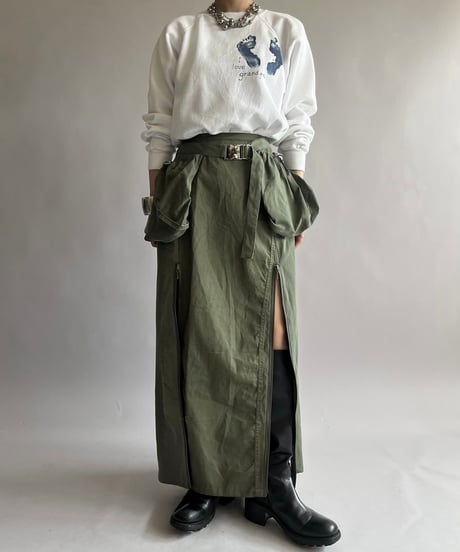 【RE;CIRCLE】 RE ARMY Belt Back Skirt/ 240919-004