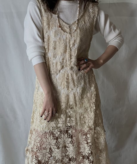 【RE;CIRCLE】  RE Crochet N/S Dress ①/210512-005