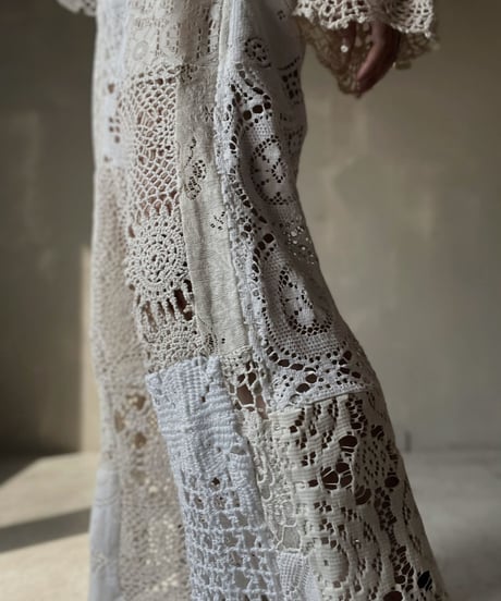 【RE;CIRCLE】 RE Crochet Patchwork Pants②/20220317-005