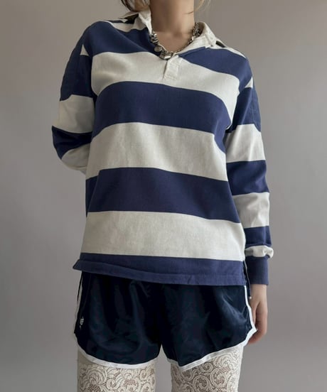 【USED】 DONMOOR Made in USA Rugby Shirt / 260228-003