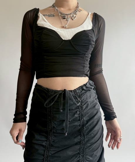 【USED】 Sheer L/S Top  /250412-020