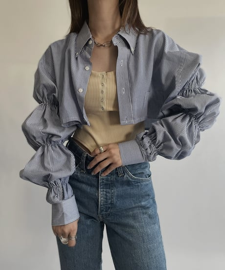 【RE;CIRCLE】 RE Puff Sleeved Shirt / 220630-002