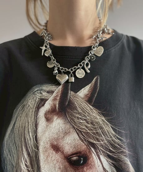【USED】 Horse Print T-Shirt / 260613-008