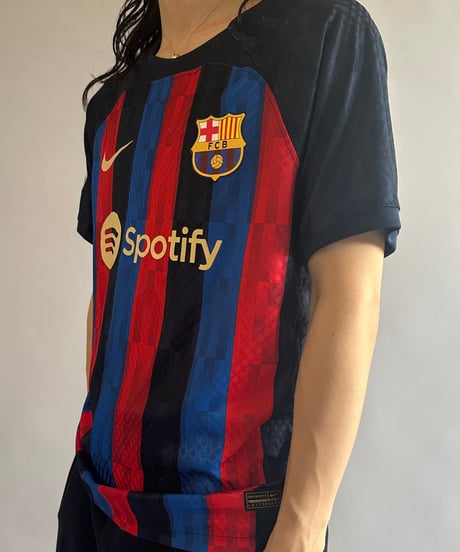 【USED 】Nike FC BARCELONA Soccer Shirt /240603-036