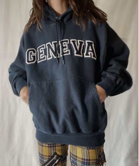 【USED】  Champion Reverse Weave Hoodie GENEVA/211116-035