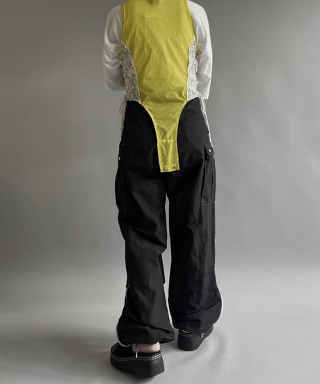 【RE;CIRCLE】 Re  Mesh Lace Switching Leotard Top /  240720-041