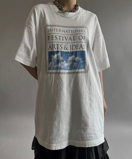 【USED】 Made in USA Fruit of the Loom NEW HEAVEN T-Shirt /240720-018
