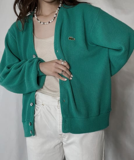 【USED】   LACOSTE Knit Cardigan⑥/211126-014