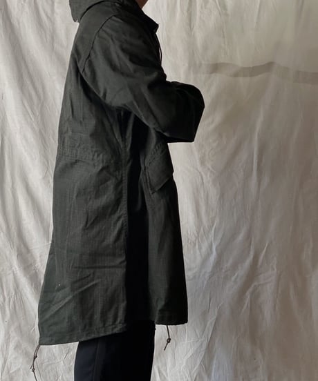 【USED】 Dyed Black US Night Camouflage Hoodie /210310-007