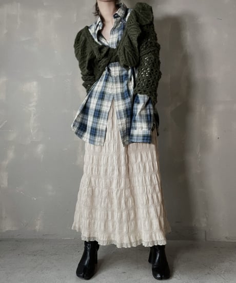 【USED】　Crochet Knit Top/ 220220-016