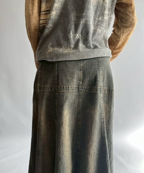 【USED】 Denim Flare Skirt / 251108-012
