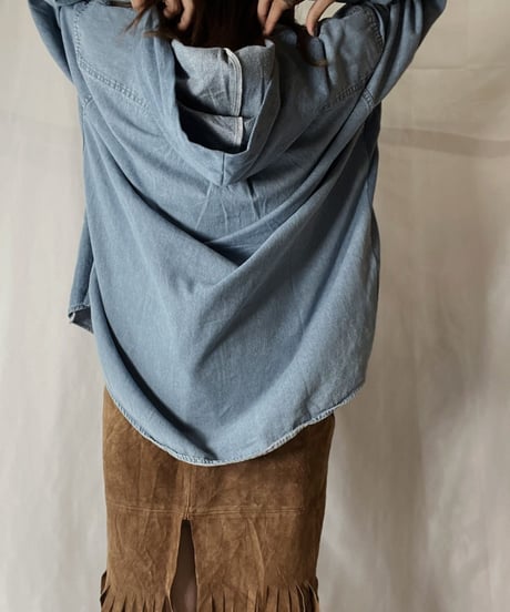 【RE;CIRCLE】 Remake Denim Mexican Parker①/210906-012