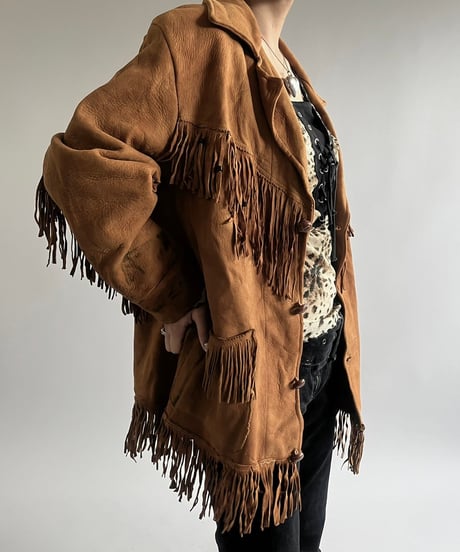 【USED】 Suede Fringe Jacket /250301-001