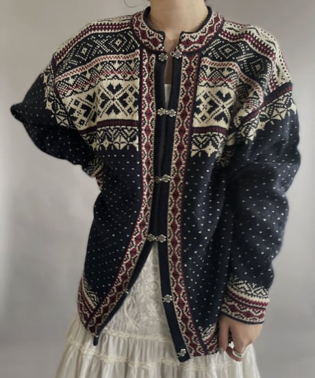 【USED】 Tyrolean Knit Cardigan / 230121-025