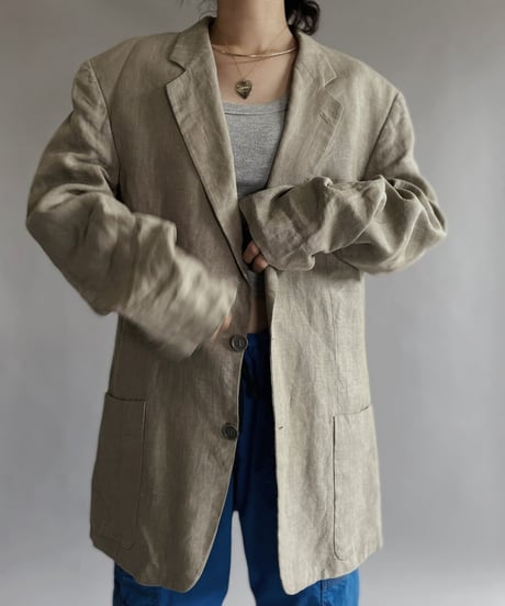 【USED】 Hugo Boss Linen Tailored Jacket / 220903-018