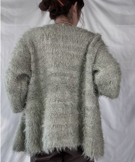 【USED】    Shaggy Knit Cardigan/211216-009