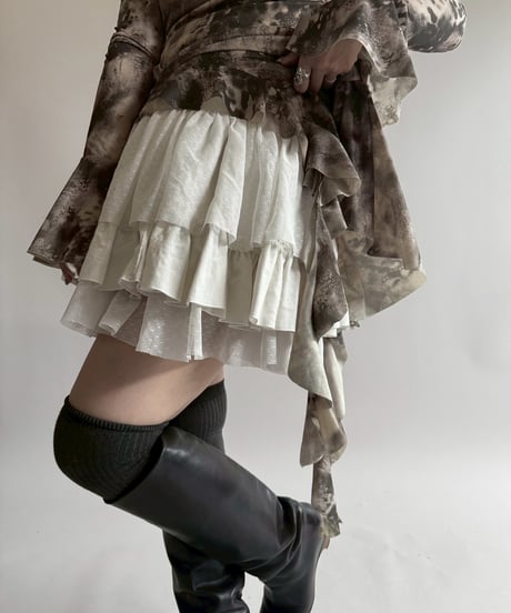 【USED】 Pattern Mini Skirt  /250412-026
