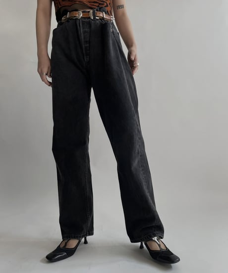 【USED】   Levi's Denim Pants 501 Black / 220416-020