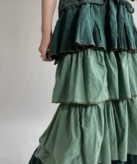 【RE;CIRCLE】 RE Indian Cotton Skirt / 220503-015