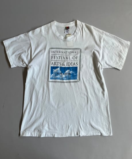 【USED】 Made in USA Fruit of the Loom NEW HEAVEN T-Shirt /240720-018