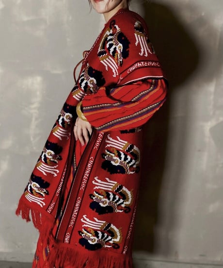 【USED】 Knit Poncho ① / 201120-005