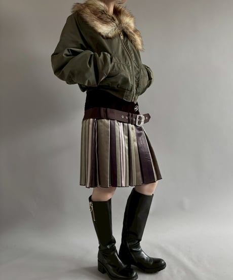 【RE;CIRCLE】  RE MA-1 Fur Collar Short Jacket/ 251120-001