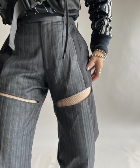 【RE;CIRCLE】 Re Suit Slit Pants/ 241003-021