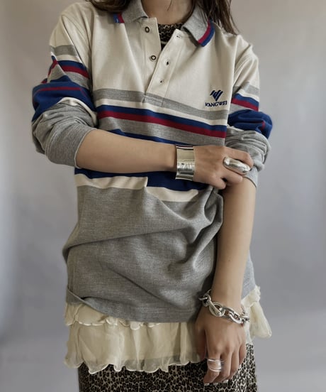 【USED】    Knncwel L/S Polo Shirt / 230610-005
