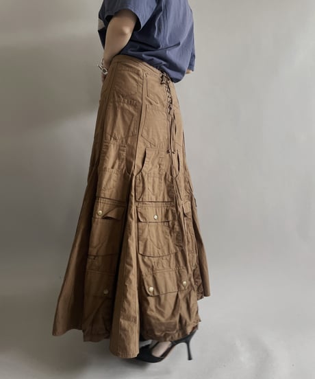 【USED 】Cordelia Design Multi Pocket Long Skirt/ 240429-015