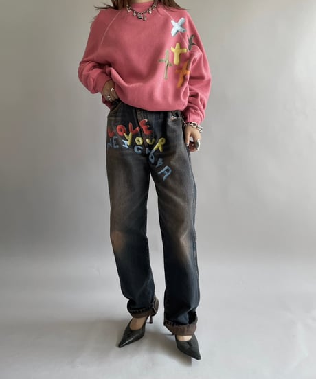 【USED】 END IS NEAR Made in USA TULTEX L/S Sweat Top /241012-013