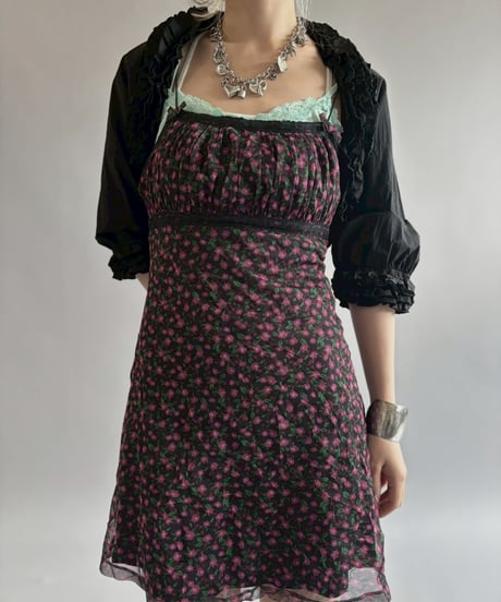 【USED】 Flower Pattern Camisole One-Piece / 260622-018