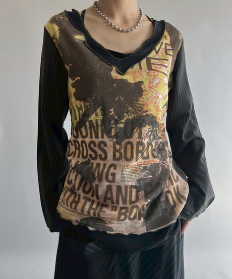【USED】 Cop.Copine Design Top  /251014-011
