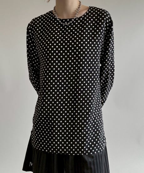 【USED】 Frank Olivier Dot Pattern L/S Top  / 250628-019