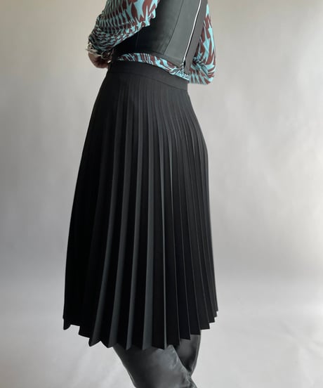 【USED】 Made in Italy Pleats Skirt/ 241006-039