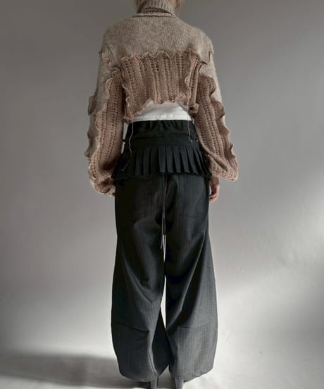 【RE;CIRCLE】 RE Mellow Knit Top + Tie / 260122-017
