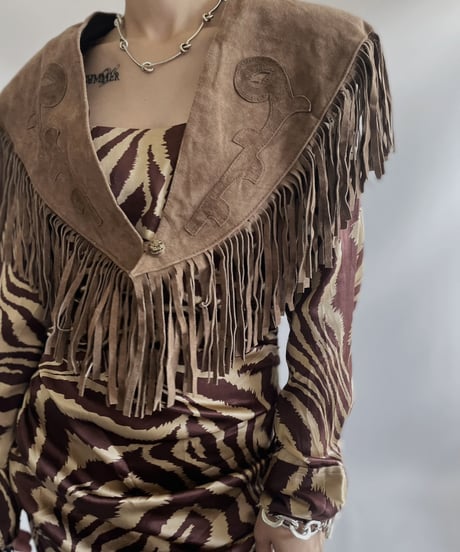 【USED】 Fringe Vest / 231009-034