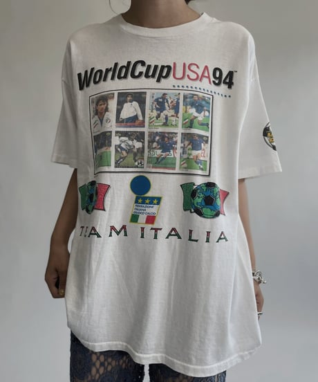 【USED】 '94 World Cup USA Team Italia T-shirt / 220827-019