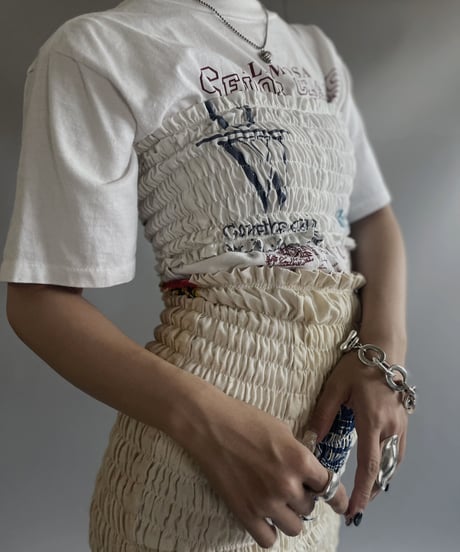 【RE;CIRCLE】RE Eco-Friendly Bag Shirring Tube Top / 230727-015