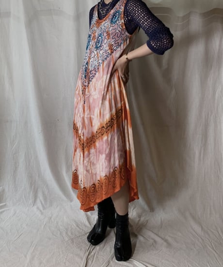 【USED】 USA Tye Dyed N/S Dress/210429-027