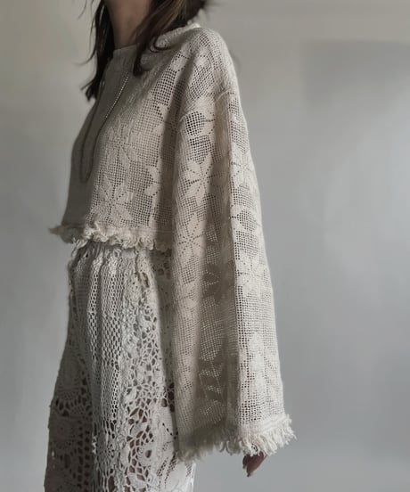 【RE;CIRCLE】 RE Crochet Lace Top / 220623-010