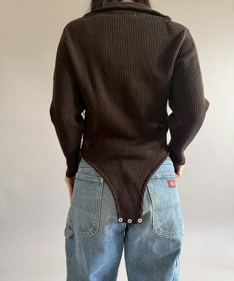 【RE;CIRCLE】 RE Rib Knit Leotard Top / 260205-021