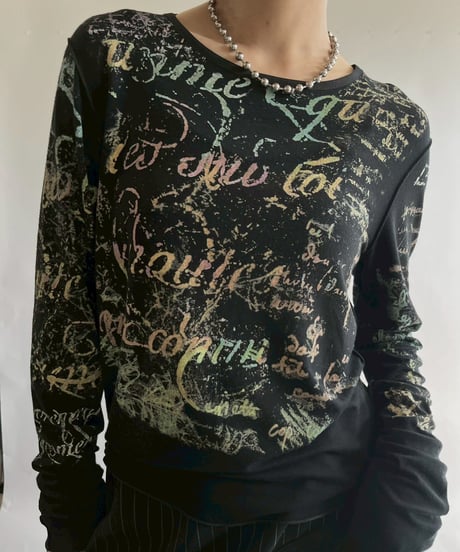 【USED】 Cop.Copine Pattern L/S Top  /251014-010